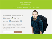 Tablet Screenshot of gijsheerkens.nl